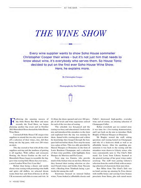 Imbibe Magazine July/Aug 2016 | Your Starter for Ten | Christopher Cooper | Wine Writer