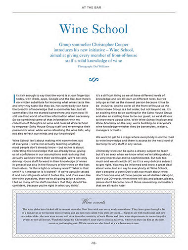 House Tonic Magazine 5 | Wine School | Christopher Cooper | Wine Writer