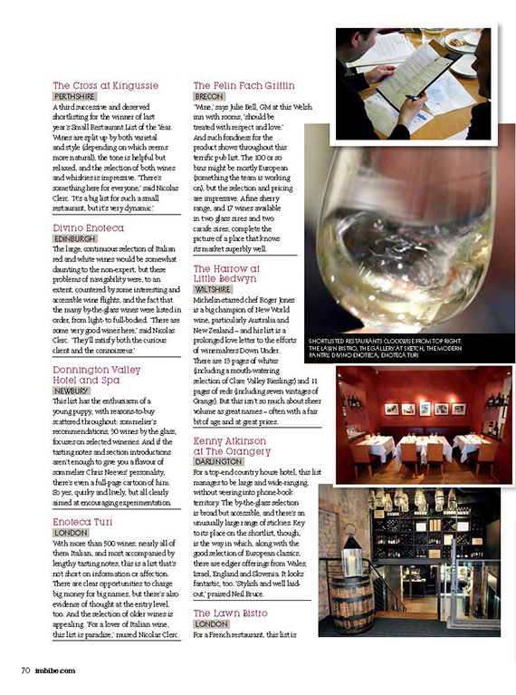 Imbibe Magazine July/Aug 2016 | Your Starter for Ten | Christopher Cooper | Wine Writer