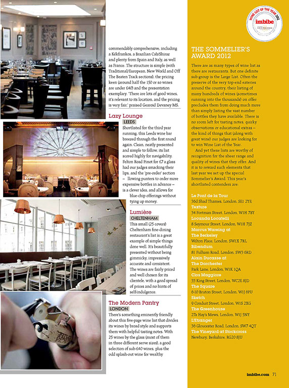 Imbibe Magazine July/Aug 2016 | Your Starter for Ten | Christopher Cooper | Wine Writer