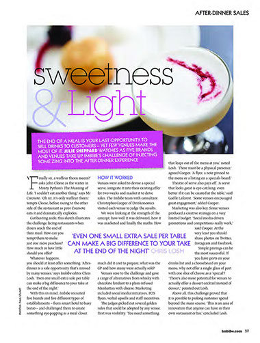 Imbibe Magazine Nov/Dec 2015 | Sweetness and Light | Christopher Cooper | Wine Writer